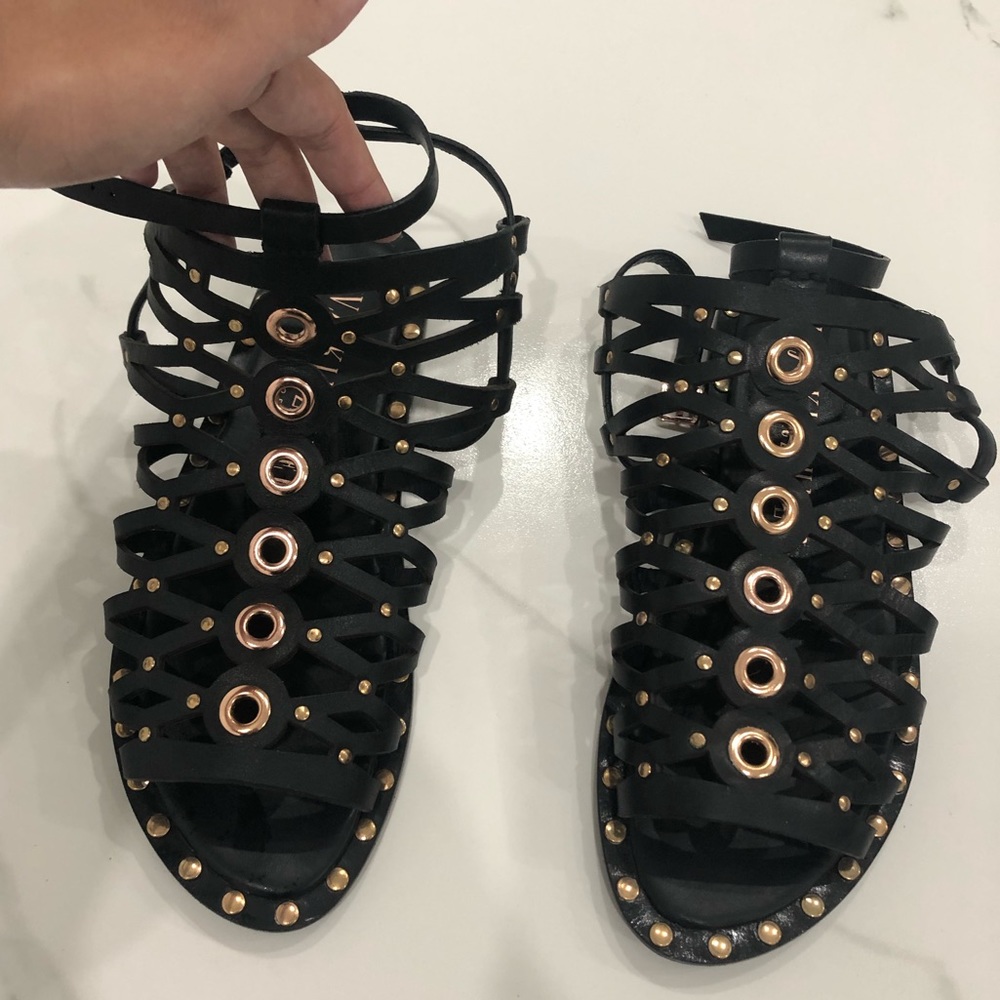 Ivy Kirzhner Gladiator sandals 8.5. Black